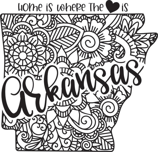 Home is Where the Heart Is State Dry-Erase Board