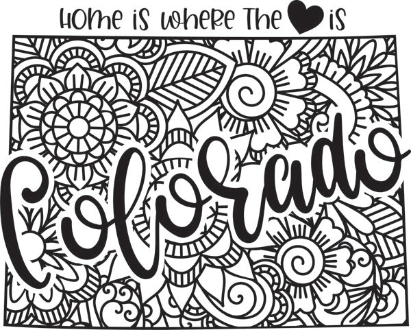 Home is Where the Heart Is State Dry-Erase Board