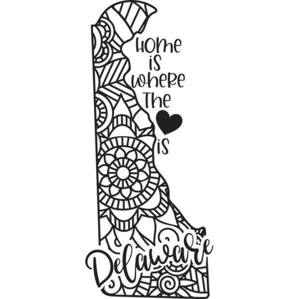 Home is Where the Heart Is State Dry-Erase Board