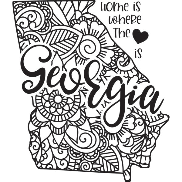 Home is Where the Heart Is State Dry-Erase Board