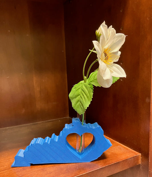 3D Printed Kentucky Heart Bud Vase