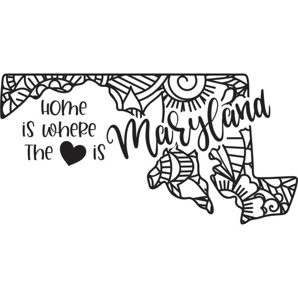 Home is Where the Heart Is State Dry-Erase Board