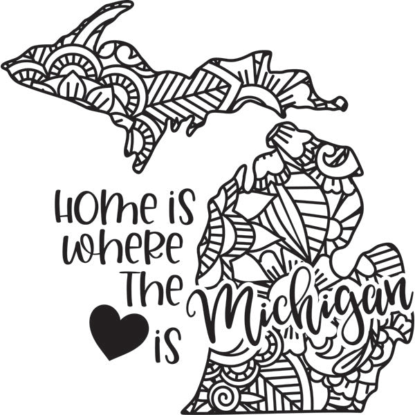 Home is Where the Heart Is State Dry-Erase Board