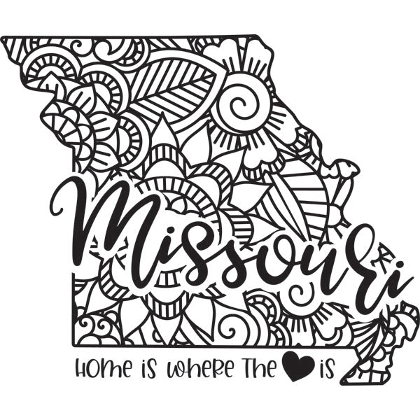 Home is Where the Heart Is State Dry-Erase Board