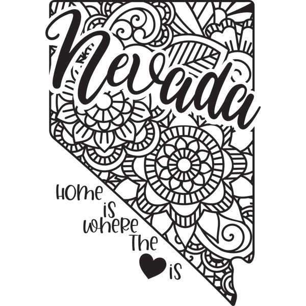 Home is Where the Heart Is State Dry-Erase Board