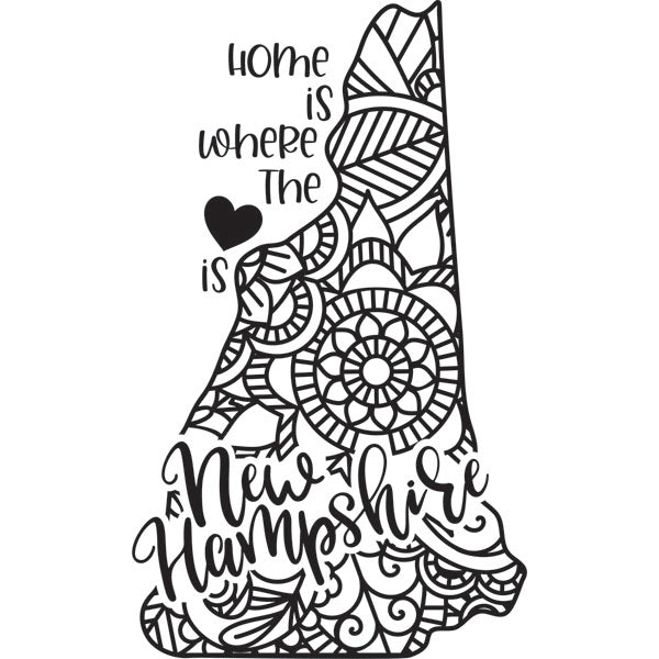 Home is Where the Heart Is State Dry-Erase Board