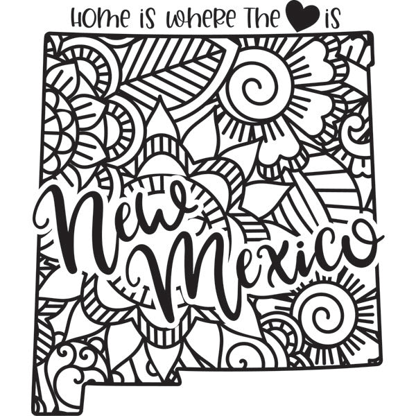 Home is Where the Heart Is State Dry-Erase Board