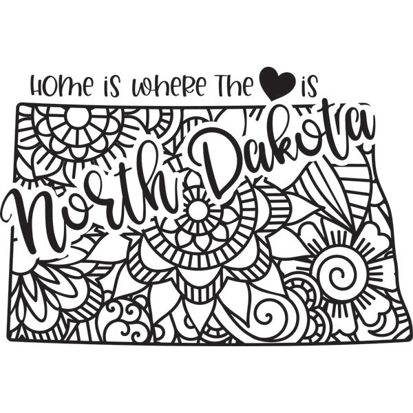 Home is Where the Heart Is State Dry-Erase Board