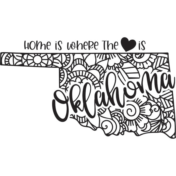 Home is Where the Heart Is State Dry-Erase Board