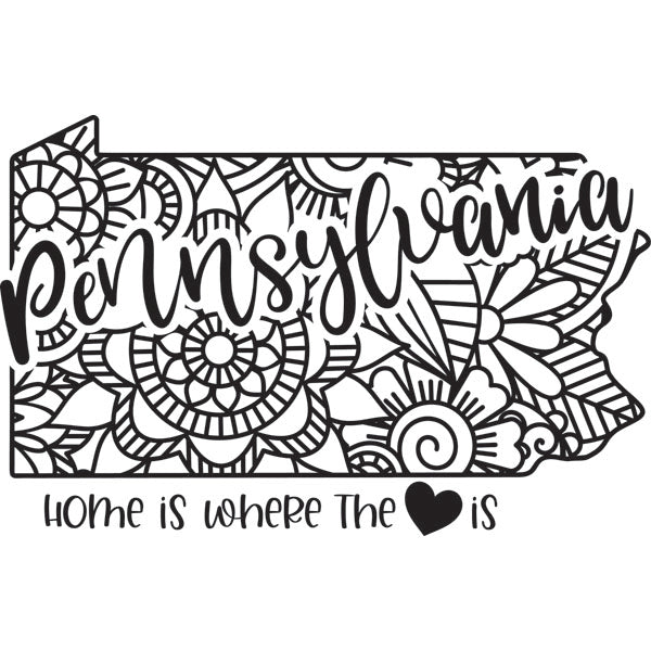 Home is Where the Heart Is State Dry-Erase Board