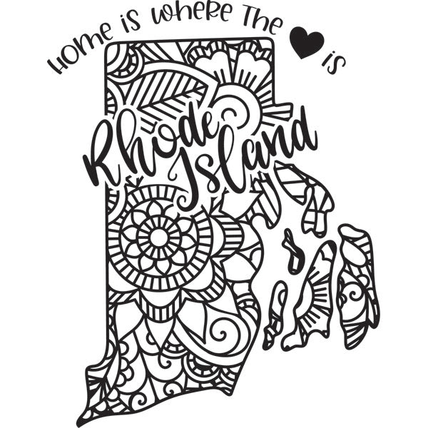 Home is Where the Heart Is State Dry-Erase Board