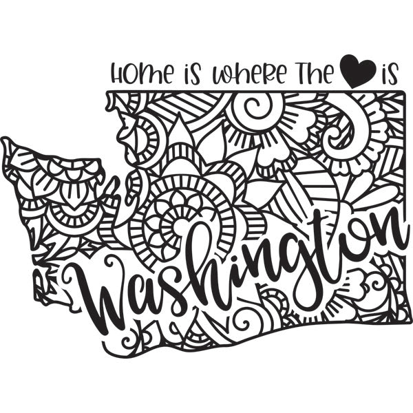 Home is Where the Heart Is State Dry-Erase Board