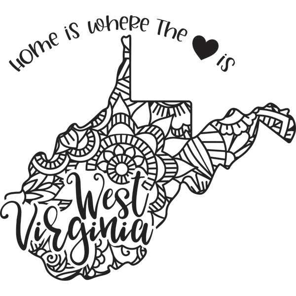 Home is Where the Heart Is State Dry-Erase Board